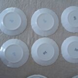 18 plates ronsard, flowers Arcopal 6 x plate hollow dessert