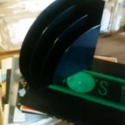 Porte vinyles "Crayonne" en plastique vers 70/80