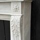 Louis XVI style Carrara marble fireplace circa 1880