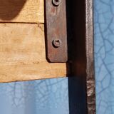 Bar stool design cast iron and wood