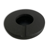 Grey-grey and black speckled marble round ashtray