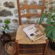 Wood and straw chair