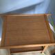 Mid-Century Bar Cart / Serving Trolley — Solid Wood, 1960s