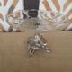 Compotier standing cut glass silver metal art deco