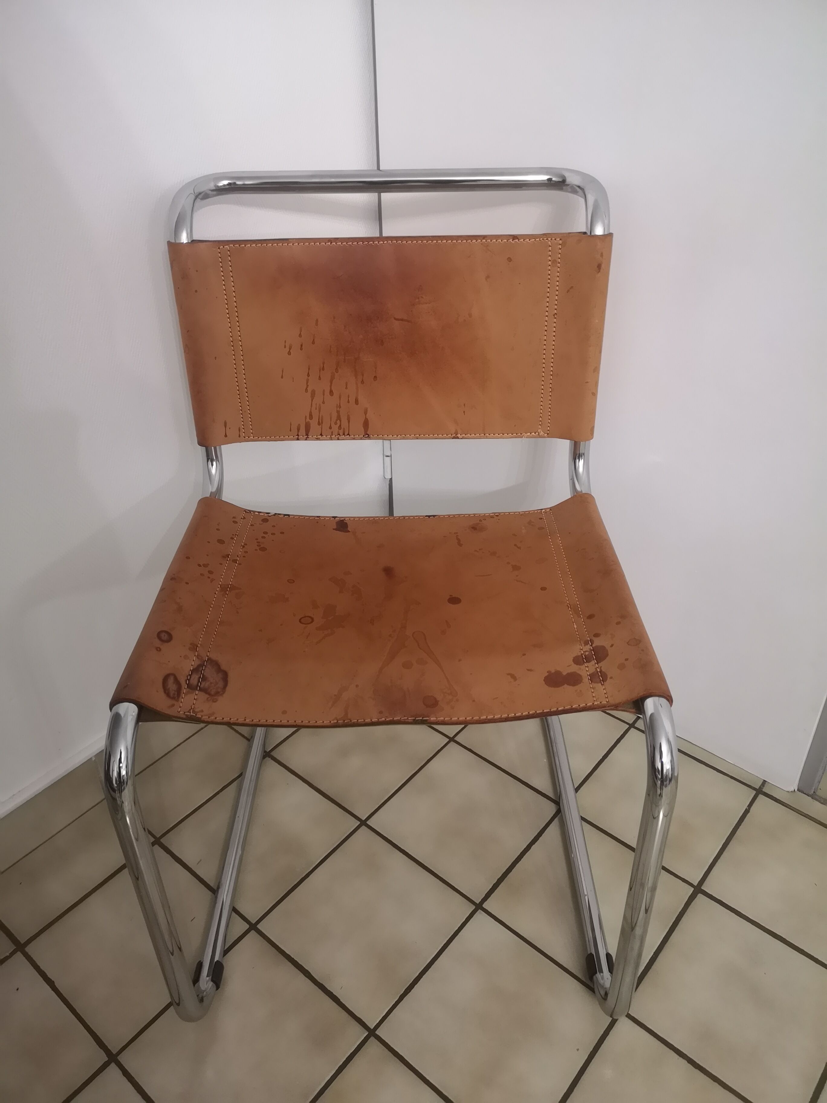 Lot of 3 chairs B33 Marcel Breuer