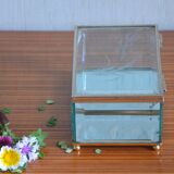 Glass and mirror jewellery box