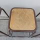 Series of 6 old workshop iron stools 1980