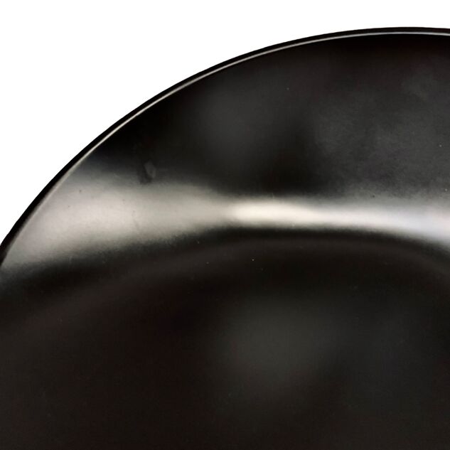 Side stool "ball" 1970s/80s in black lacquered resin