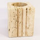 Pencil holder in travertine by Cerri Nestore, 1960
