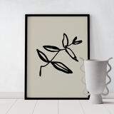 Botanical illustration giclee print, 50x70