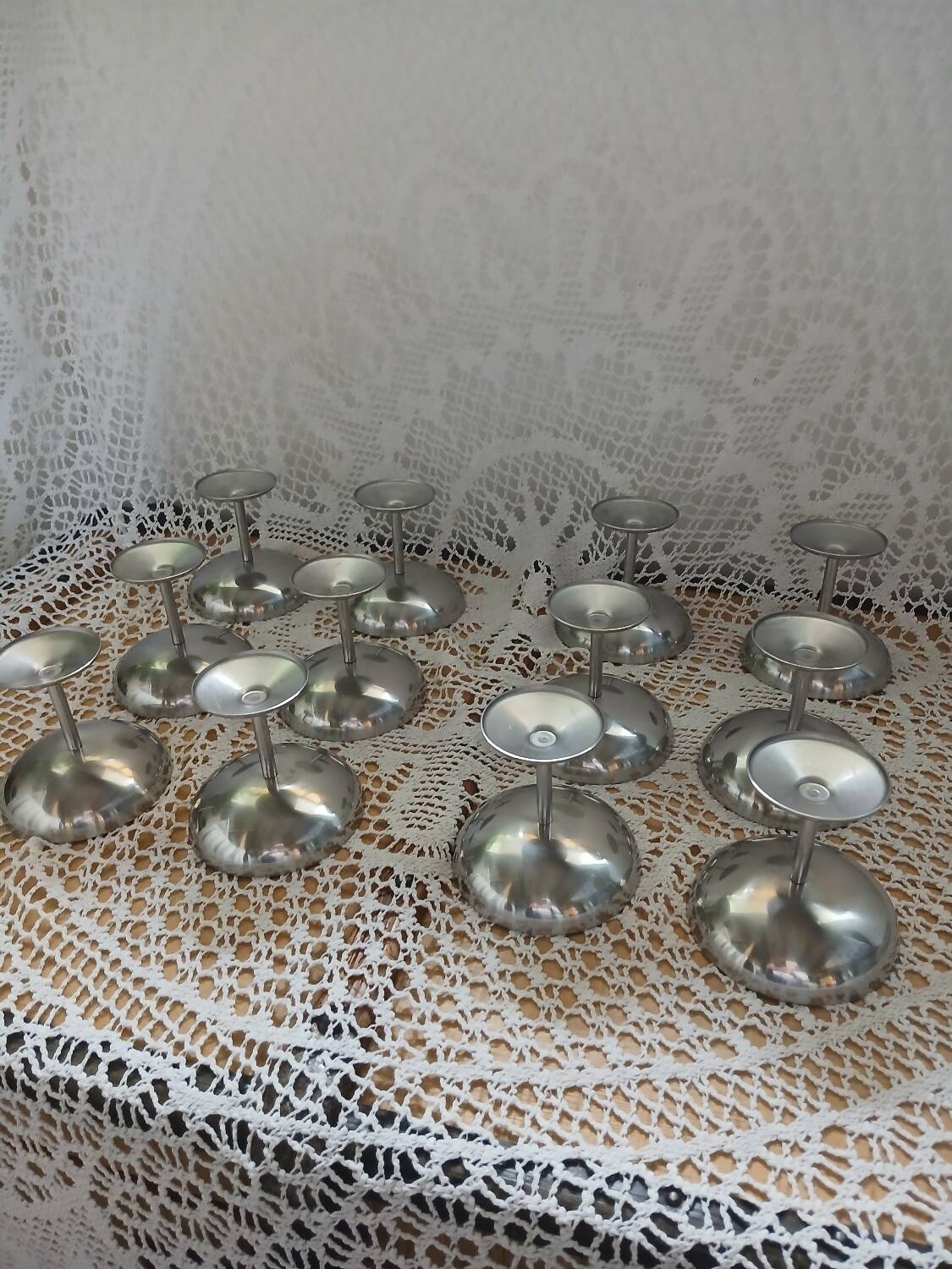 12 ice cream cups + stainless steel tray Guy Degrenne