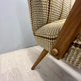 A pair vintage Cocktail chairs with stripes