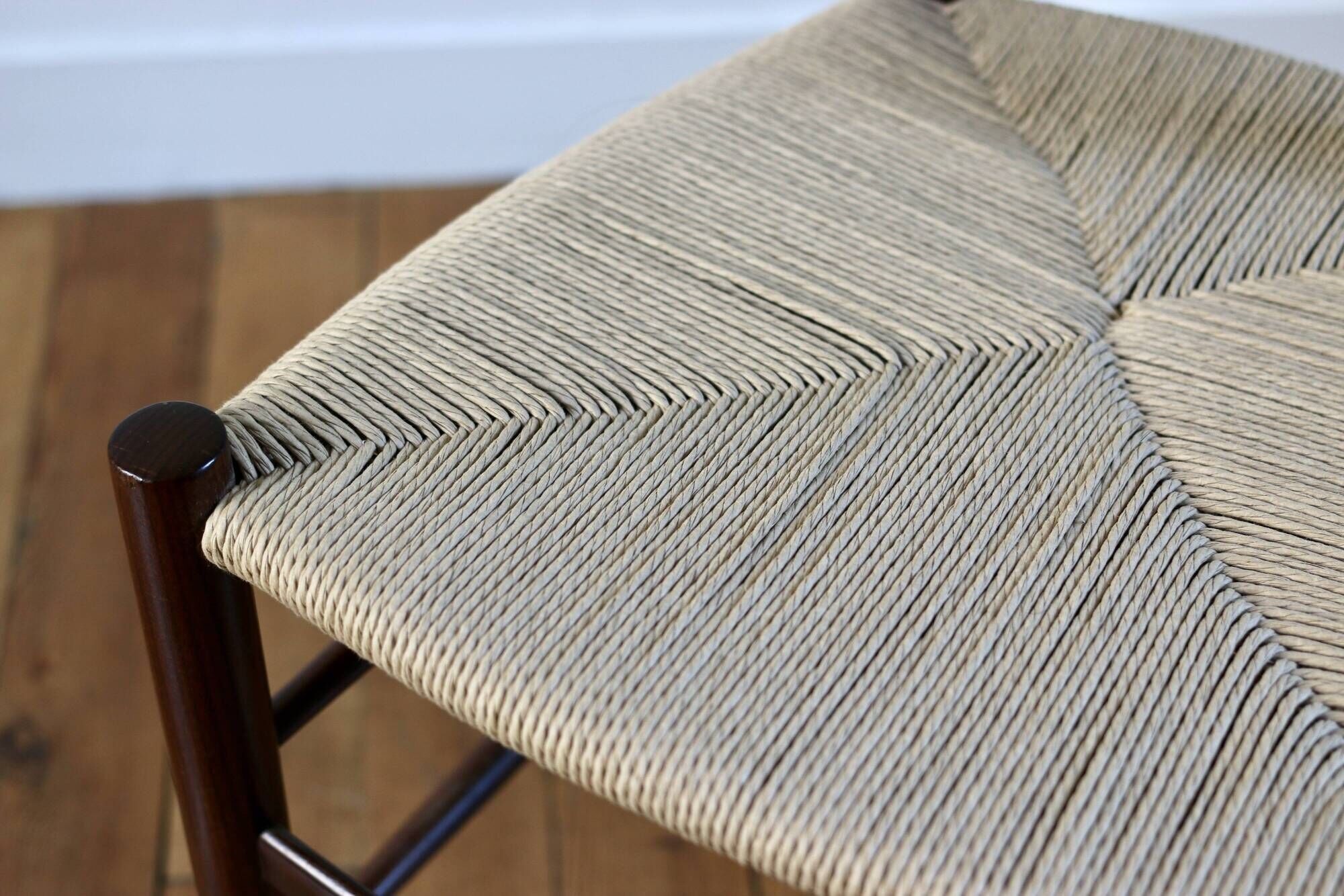 Rare set of 6 vintage Italian rope chairs by Eredi Marelli, 1950