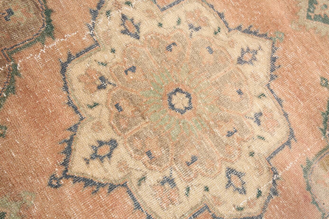 3x12 Soft Wool Pale Red Turkish Vintage Runner Rug