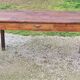 Farm table in oak and white wood 160cm 1 drawer t 20th century