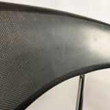 Chrome and rubber 'P40' dining chair by Vegni & Gualtierotti for Fasem, Italy, c.1980
