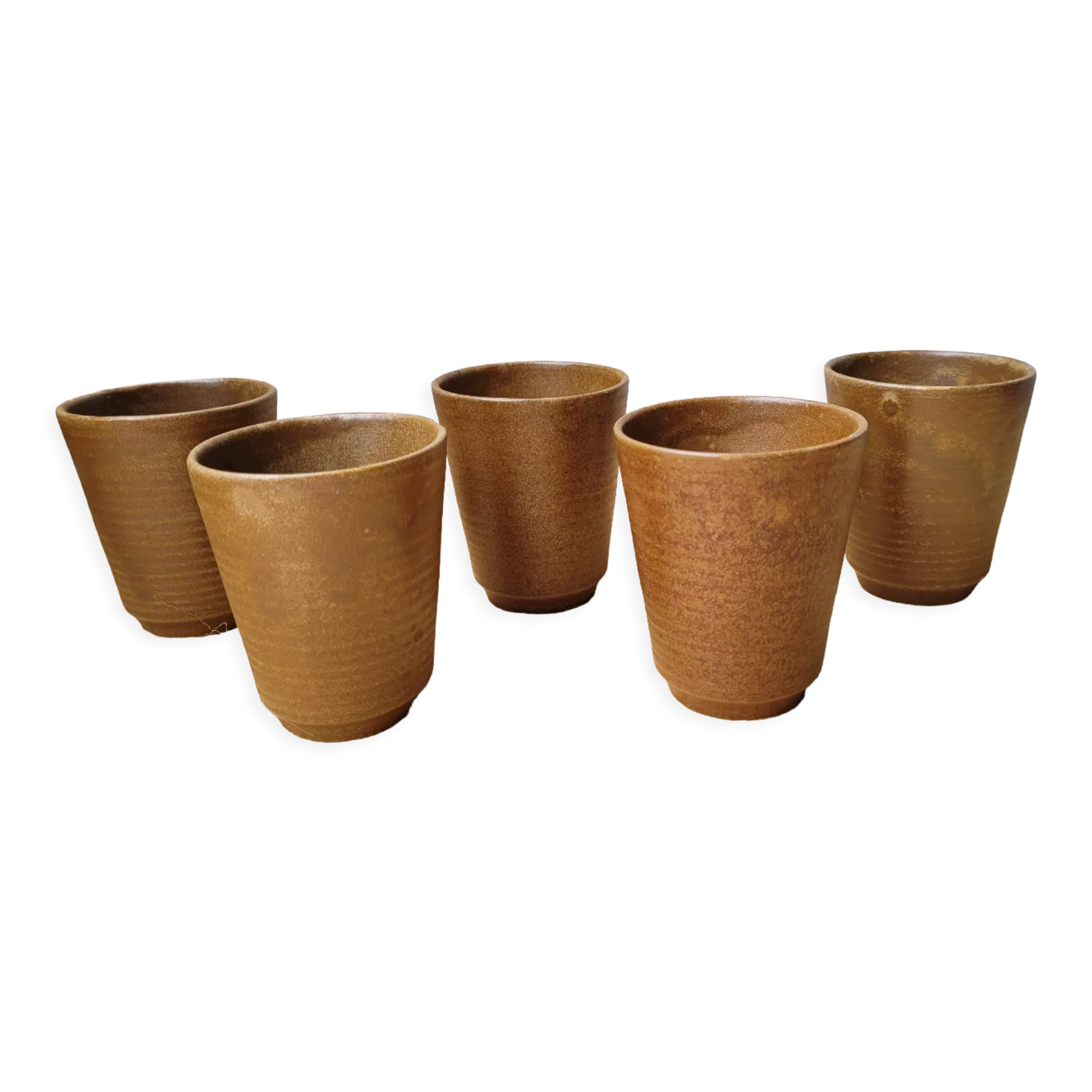 70's stoneware glasses
