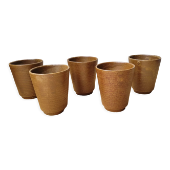 70's stoneware glasses