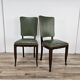 Set of 8 Art Decò oak dining chairs, 1950