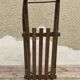 Old 50s painted wooden sled