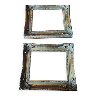 Pair of gilded wood frames