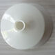 White opaline lampshade from the 1940s