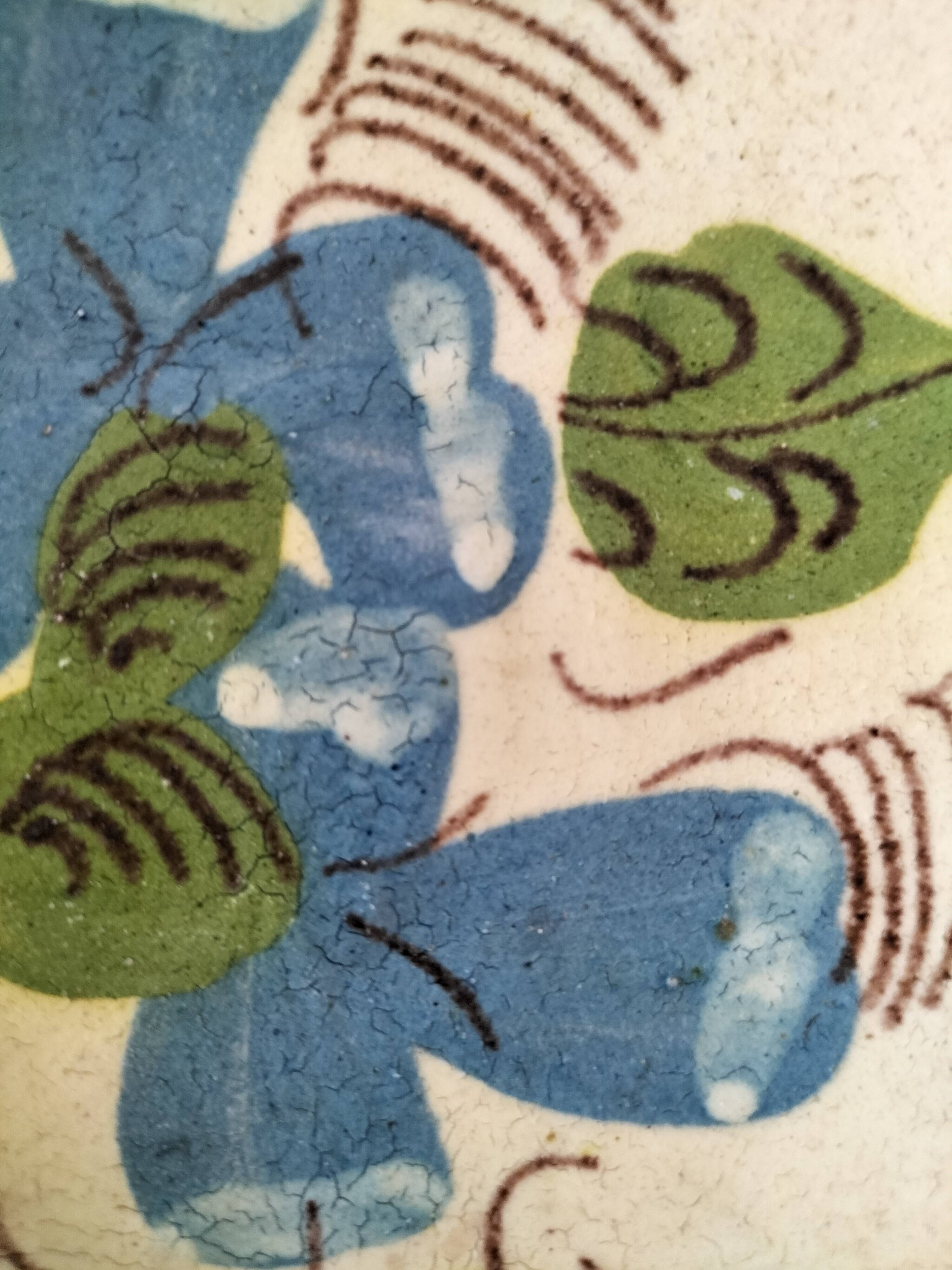 Glazed earthenware plate from Korond (Corund), Transylvania