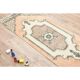 1970s Turkish Oushak Handmade Wool Cotton Orange Runner Rug 73x192
