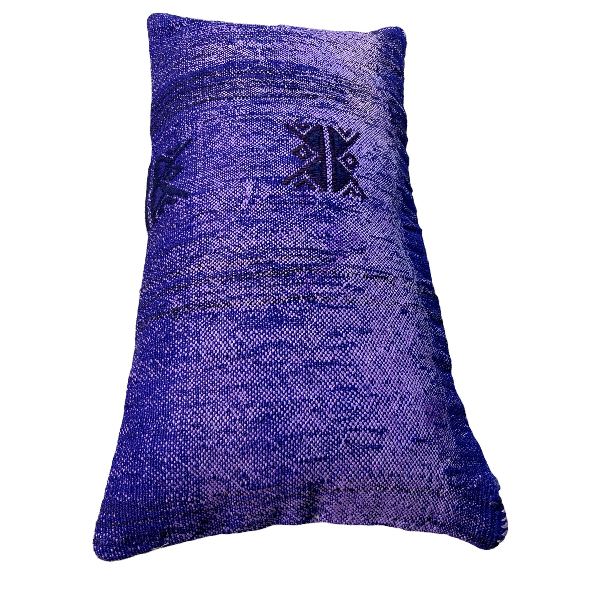 Vintage turkish kilim cushion cover , 30 x 60 cm