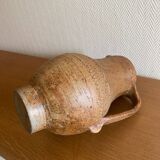 Stoneware carafe signed La Hulotte Caylus