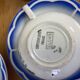 Set of 6 cups and saucers Sarreguemines "Elorn"
