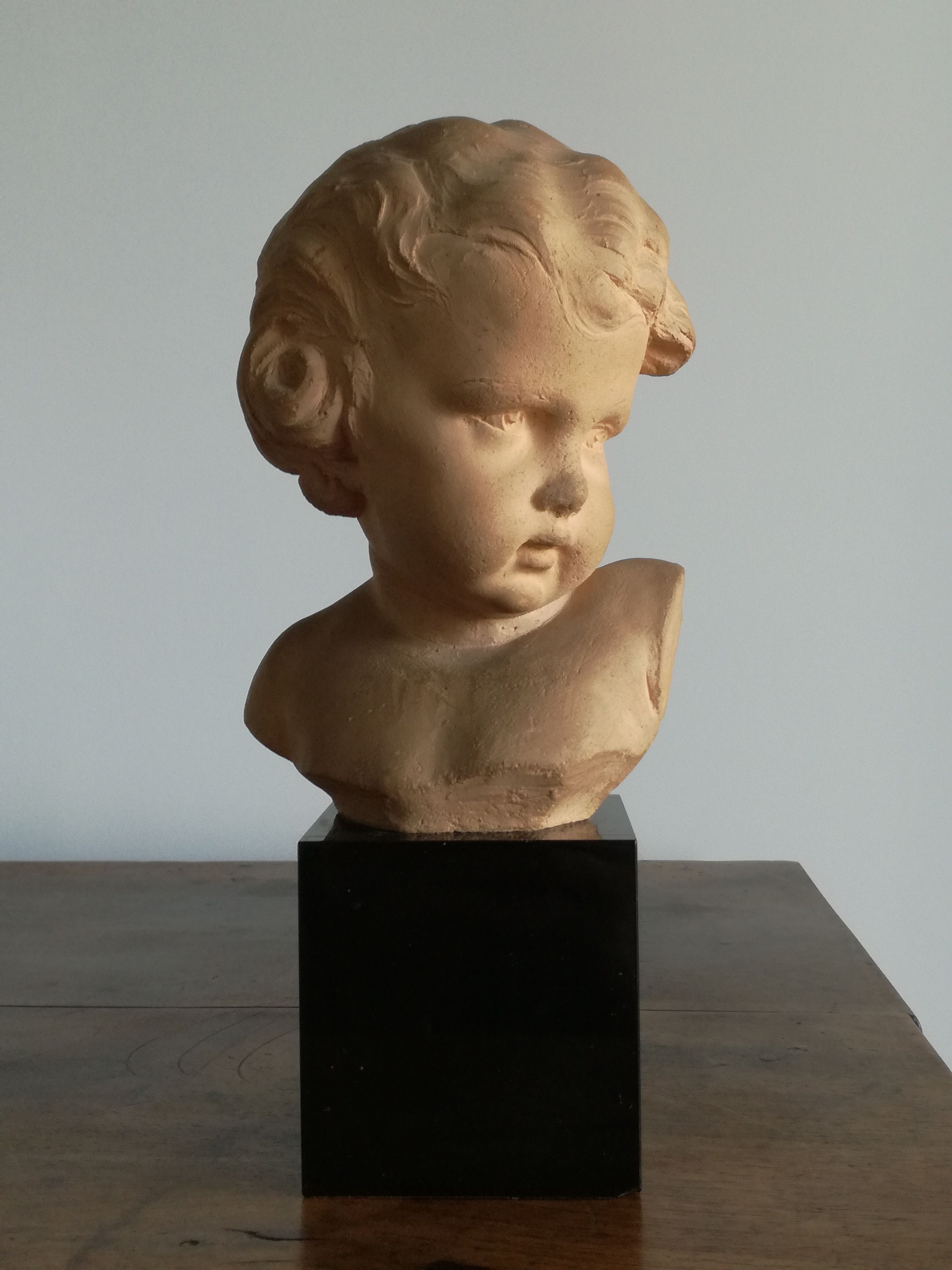 Bust of former child terracotta signed George