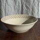 Set of a salad bowl and a vintage brown circular dish D28.