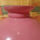 Large pink opaline lampshade