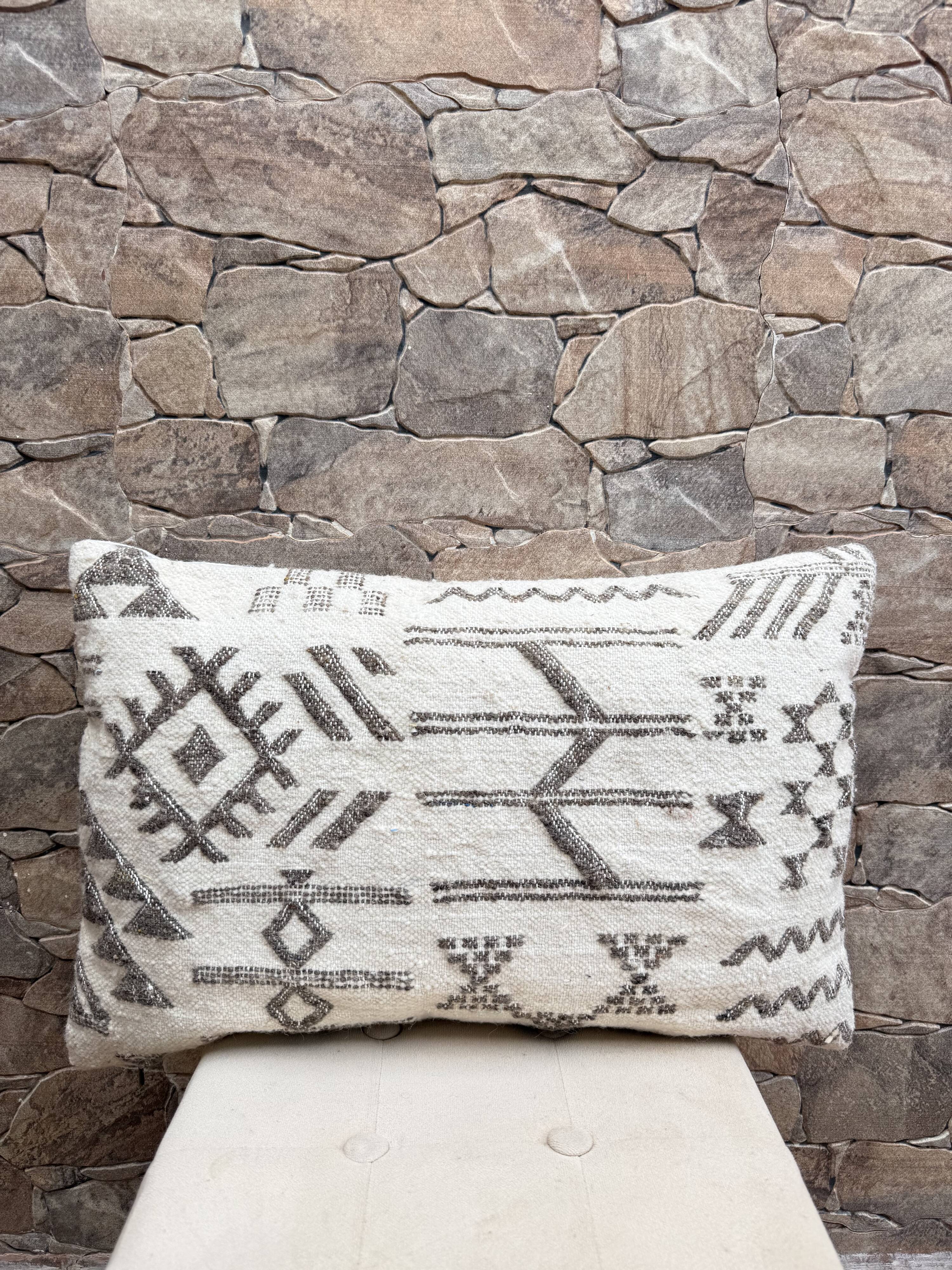 Taie d'oreiller marocaine, housse de coussin berbère,