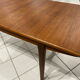 Large extendable Scandinavian table in vintage teak from the 1970s.