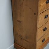 German Pine Apothecary Cabinet or Bank of Drawers, ca 1930s