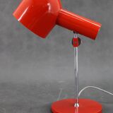 1960s Josef Hurka Red Desk Lamp for Napako , Czechoslovakia