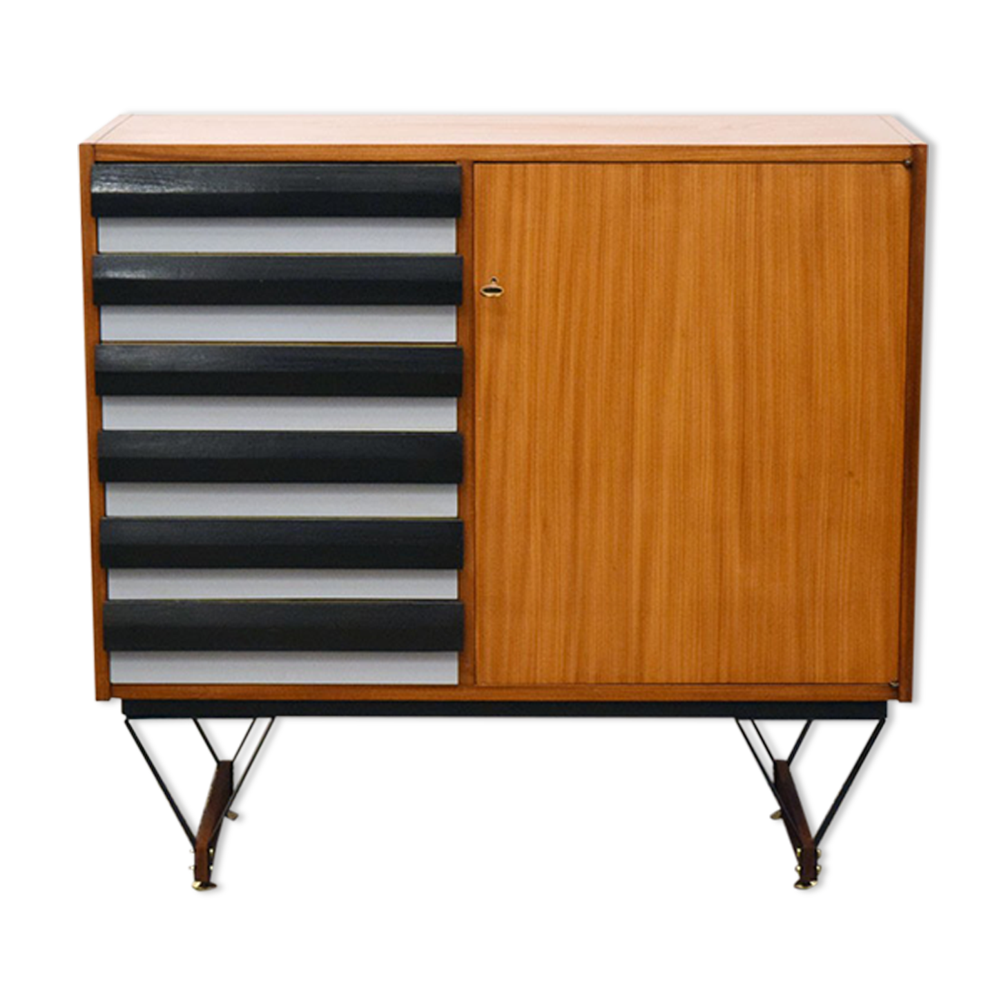 Italian Cabinet with Drawers, 1960s
