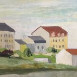 Tableau les maisons du canal