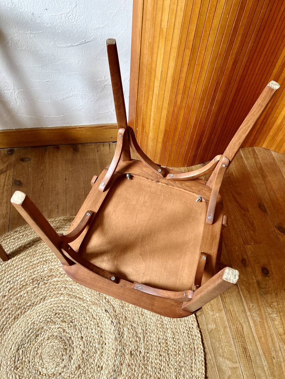 Vintage Stella chair pair – wood, 1950s