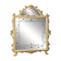 Miroir laqué italien avec décorations florales du 20ème siècle