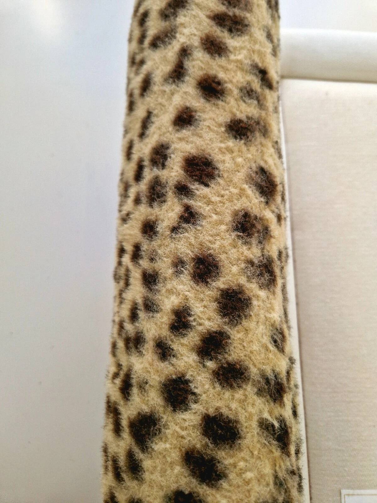 Vintage leopard print bed frame, Hollywood Regency style.