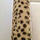 Vintage leopard print bed frame, Hollywood Regency style.