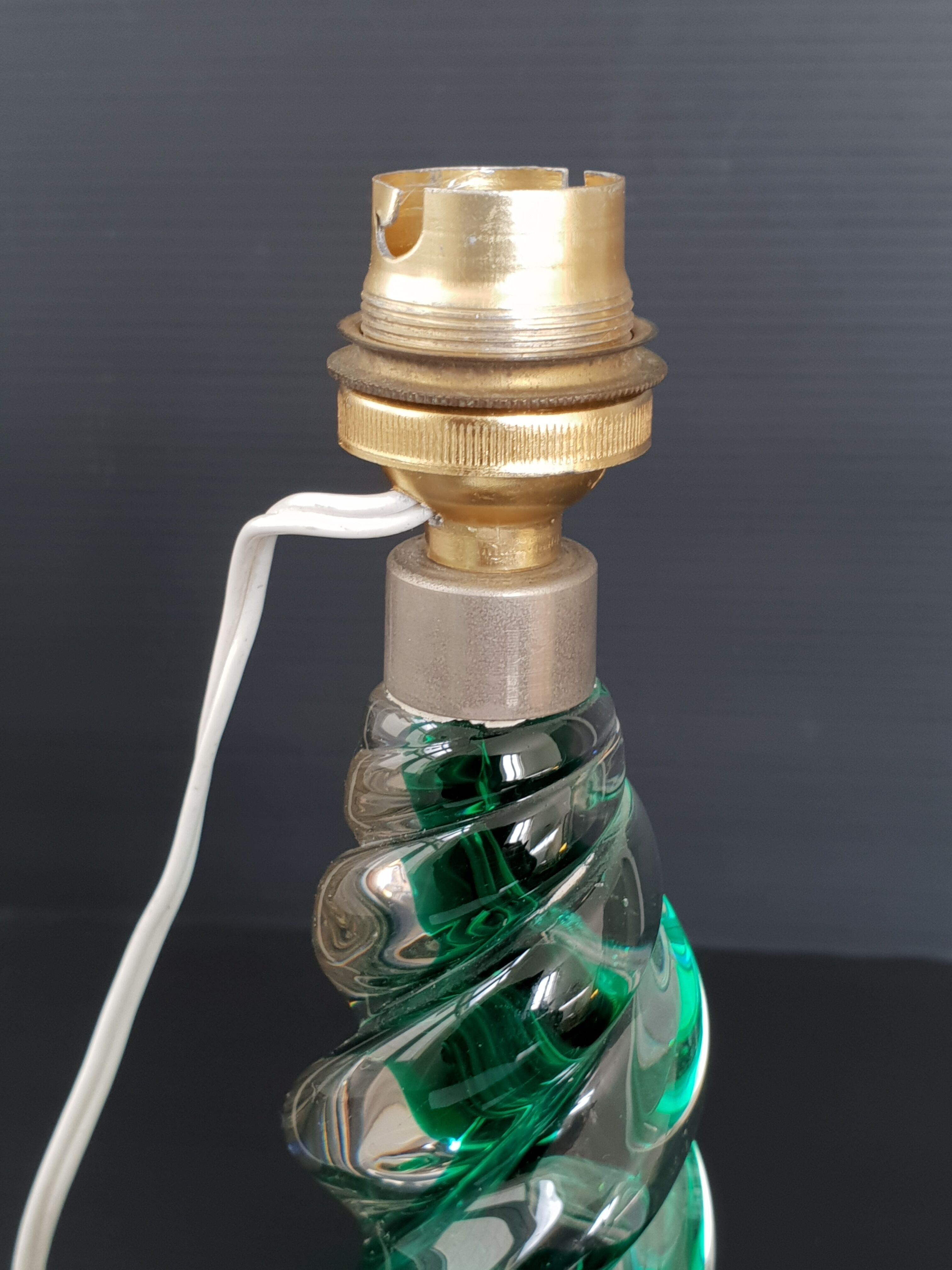 Vintage crystal lamp foot 1960