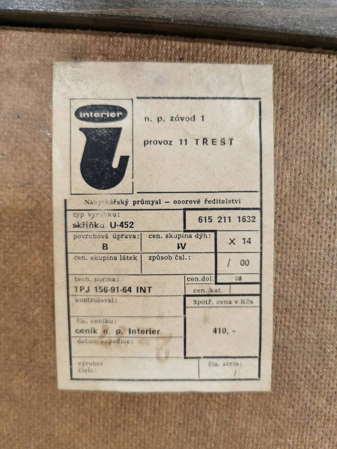 Sideboard by Jiri Jiroutek for Interior Prague, 1960s