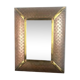 Mirror in metal and copper, dated around 1970 - 52 cm x 33 cm