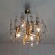Lustre Sciolari, 1960 en acier doré et cristal