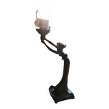 Women's statuette lamp