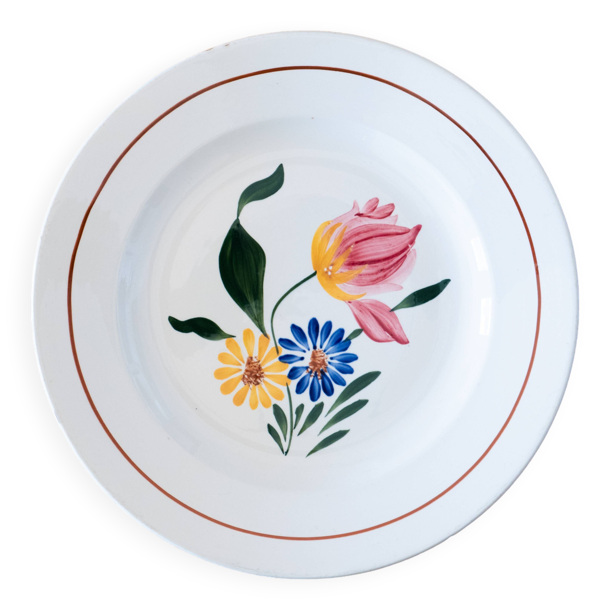 Antique Villeroy & Boch hand-painted dish